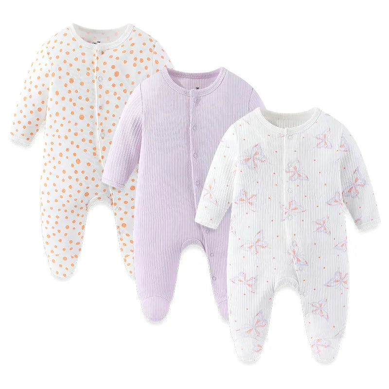 3PCS/Set Autumn Unisex Baby Rompers