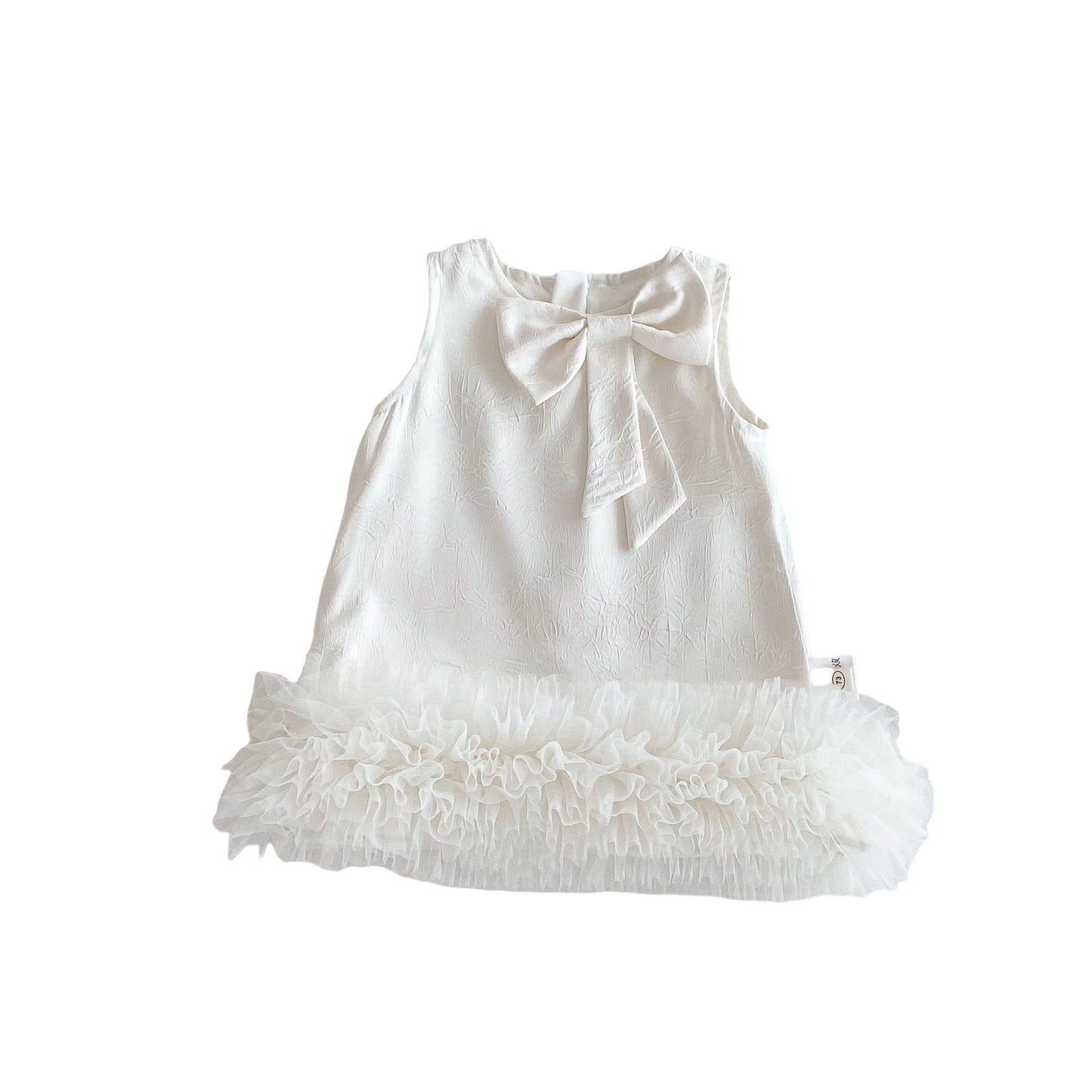 Girl's Bow Sleeveless Princess Dress