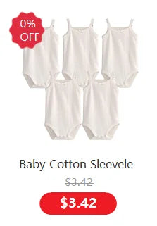 Baby Cotton Sleeveless Rompers