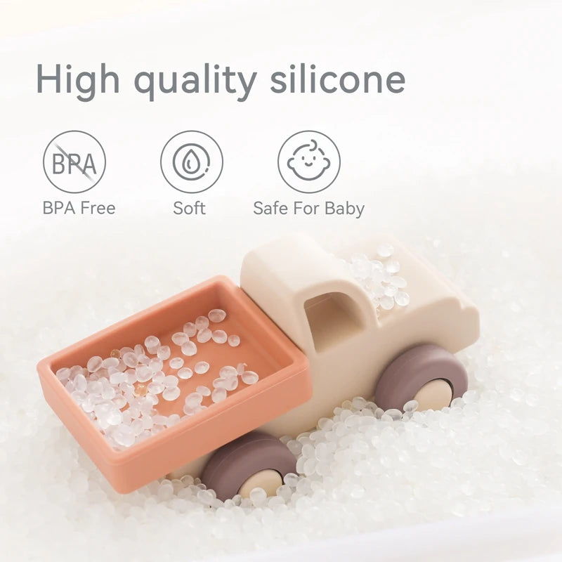 Baby Silicone Teether Cartoon Car