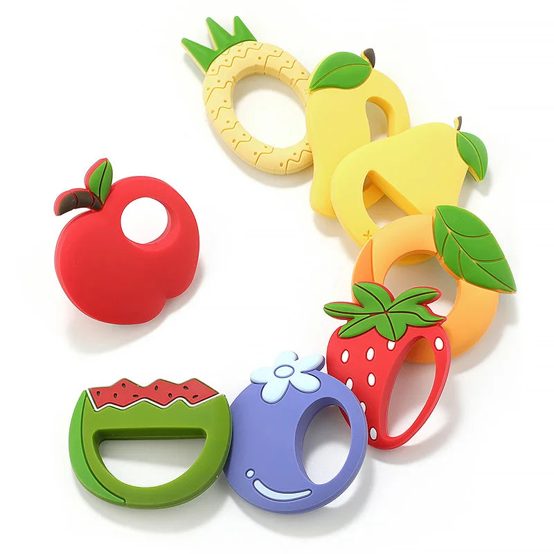 Cartoon Leaf Baby Silicone Teether