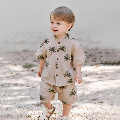 Summer Organic Cotton Baby Boy Suits
