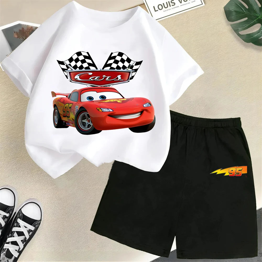 2025 Disney Cars Kids T-shirt Set