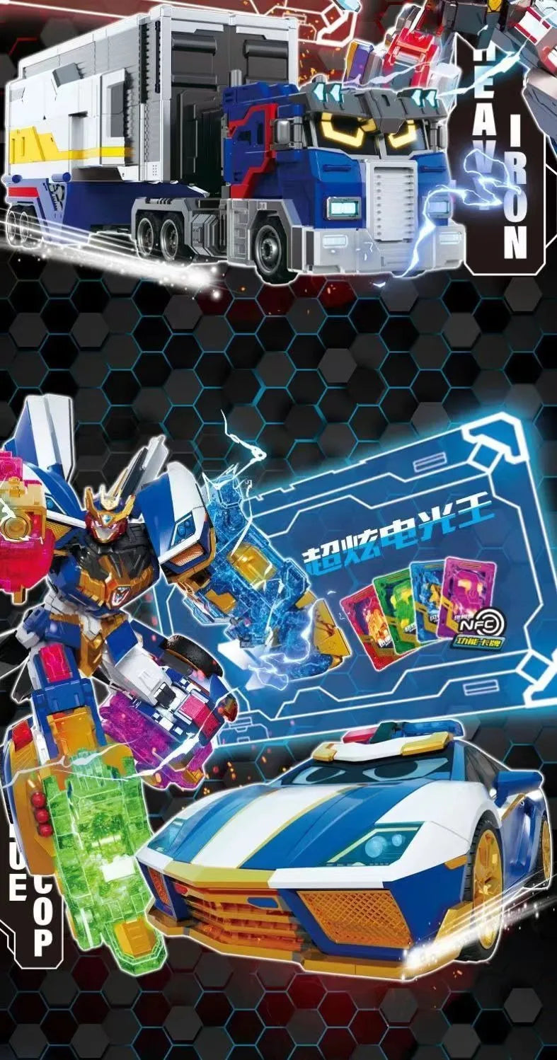 Metal Cardbot Transforming Mecha Robot