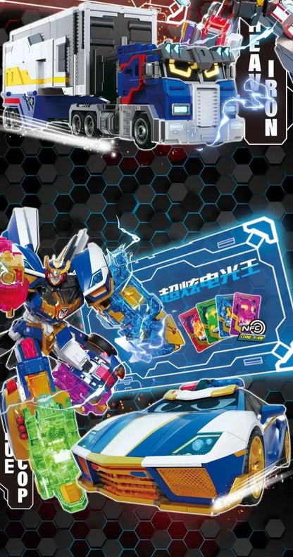 Metal Cardbot Transforming Mecha Robot