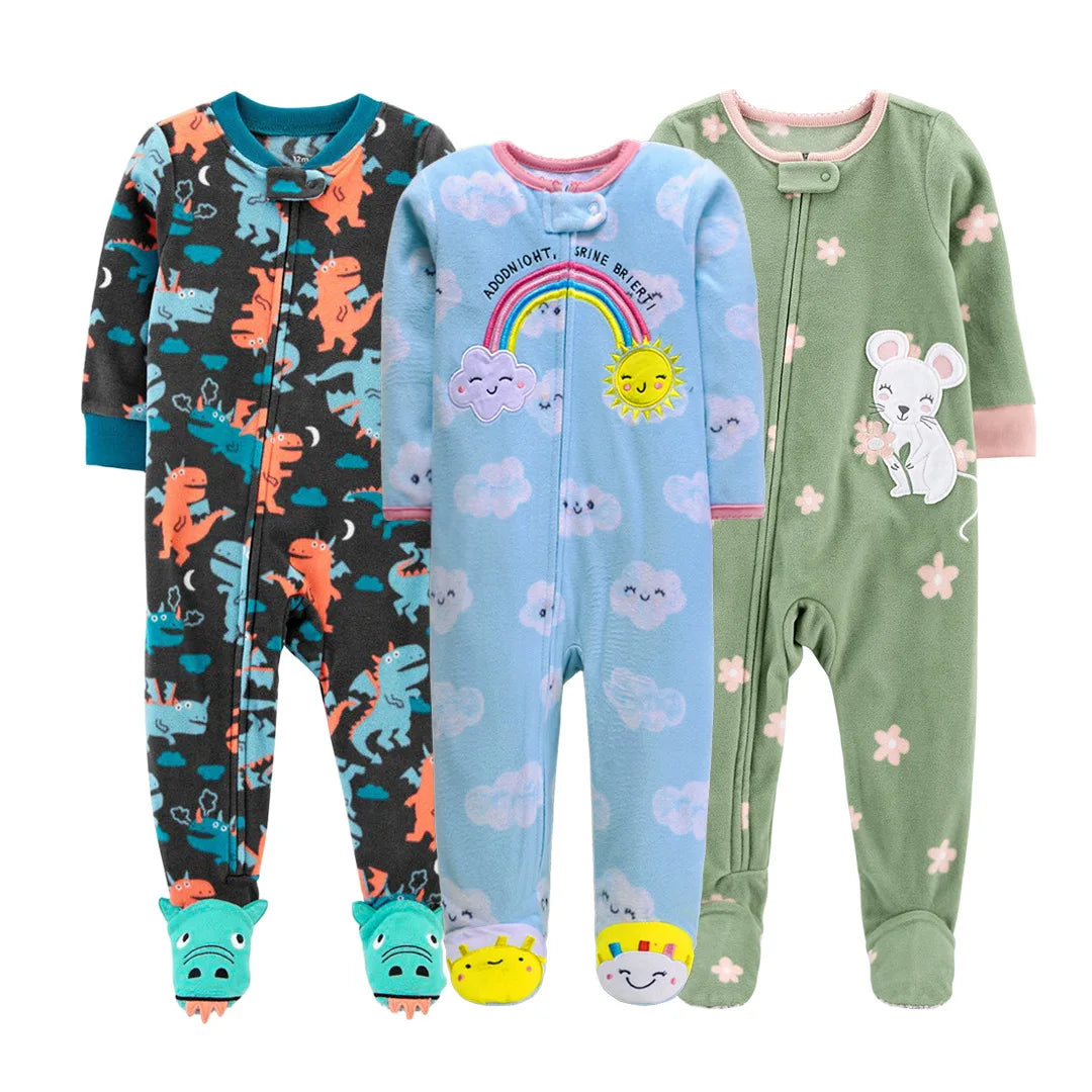 Winter Warm Newborn Romper Pajamas