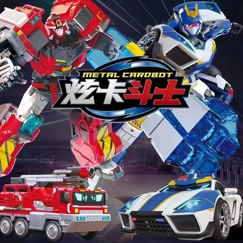 Metal Cardbot Transforming Mecha Robot
