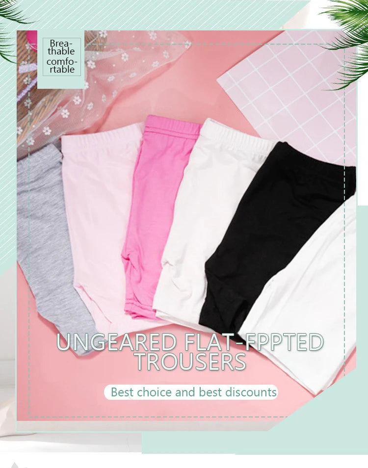 Summer Solid Color Kids Leggings