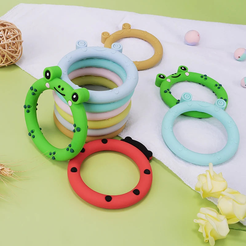 Cartoon Leaf Baby Silicone Teether