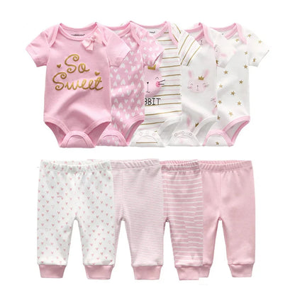 Unisex Newborn Bodysuits+Pants