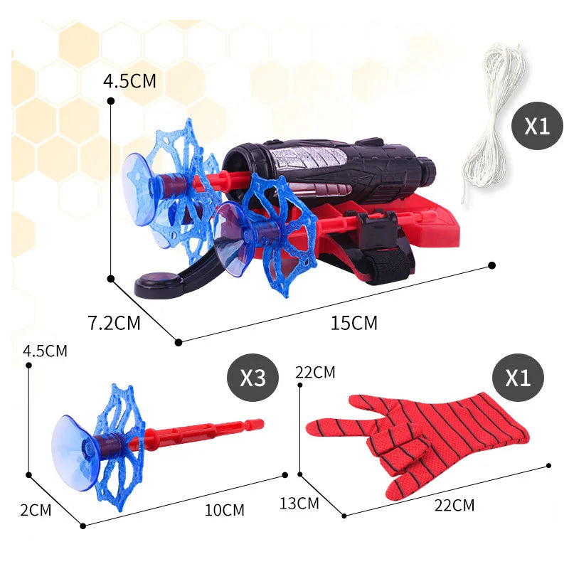 Superhero Launcher with Silk Glove Spiders Web