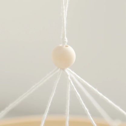 Wooden Crib Mobile Baby Bed Bell Rattle Toy