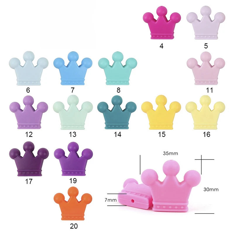 I Love Mom Dad Silicone Beads