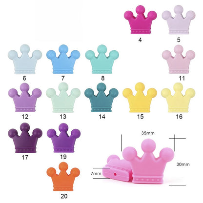 I Love Mom Dad Silicone Beads