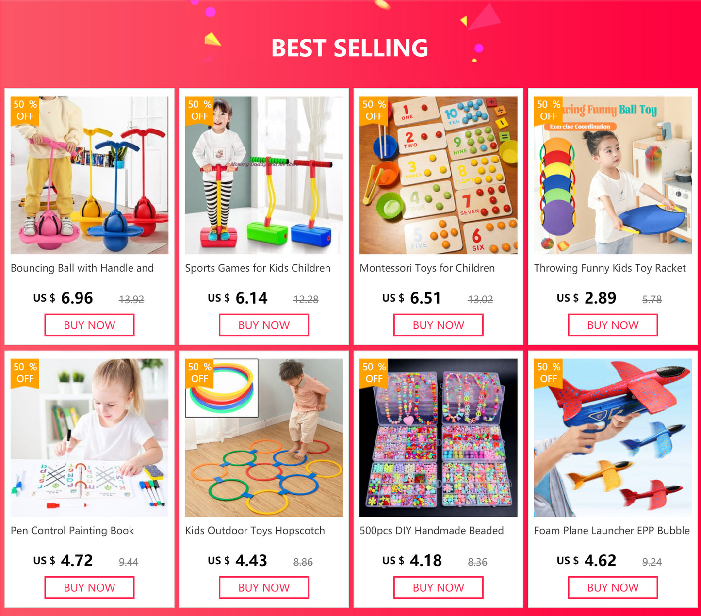 Bouncing Ball with Handle and Pump