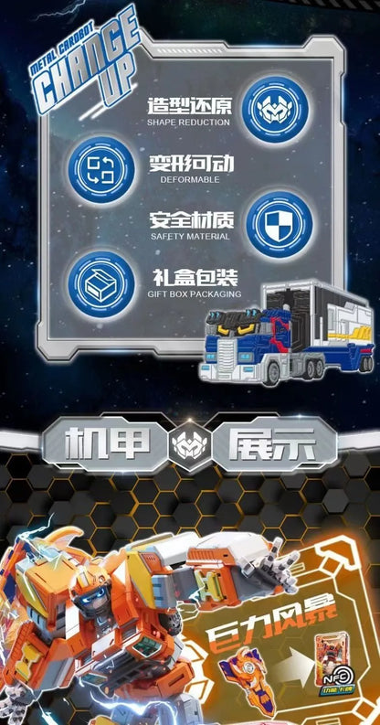 Metal Cardbot Transforming Mecha Robot