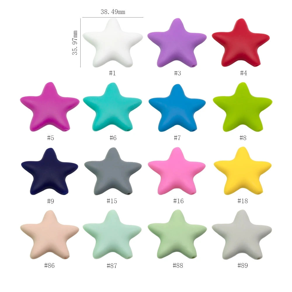 Silicone Teether Beads BPA Free Cartoon