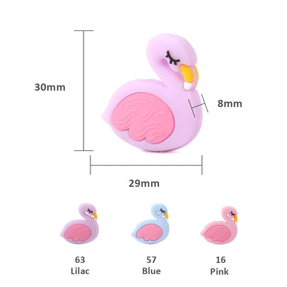 I Love Mom Dad Silicone Beads