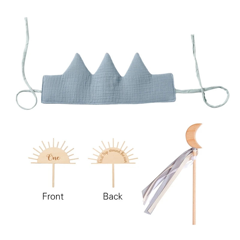 Baby Birthday Hat Set