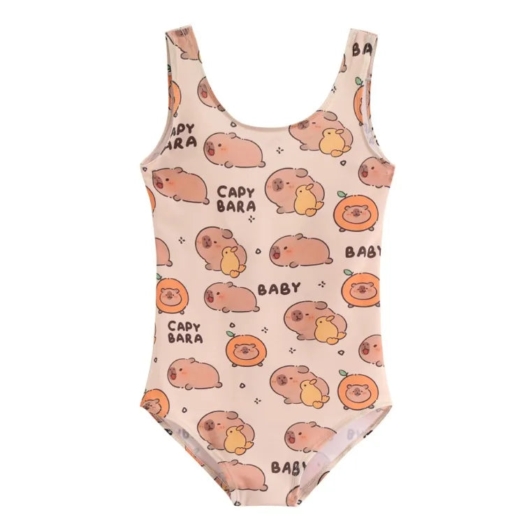 Funny Capybara Swiming Suit