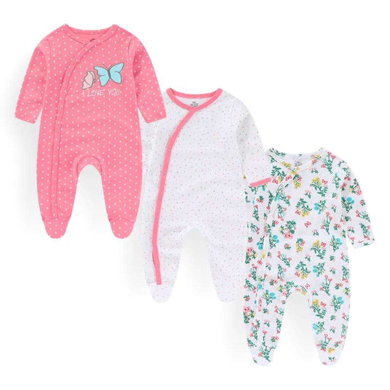 3PCS/Set Autumn Unisex Baby Rompers