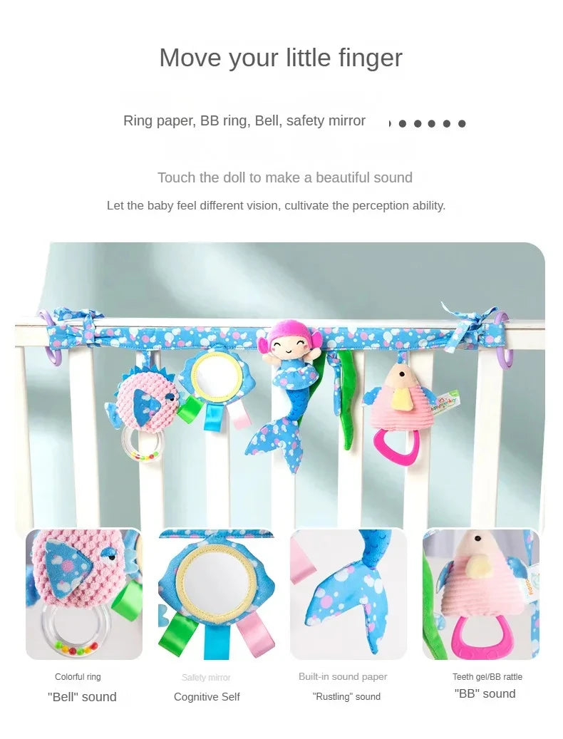 Sensory Baby Plush Rattle Toy