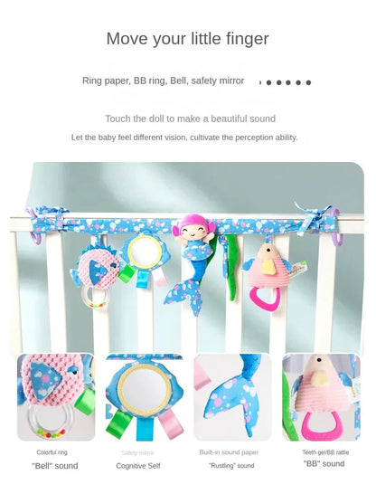 Sensory Baby Plush Rattle Toy