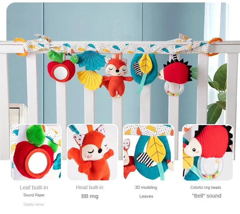 Sensory Baby Plush Rattle Toy