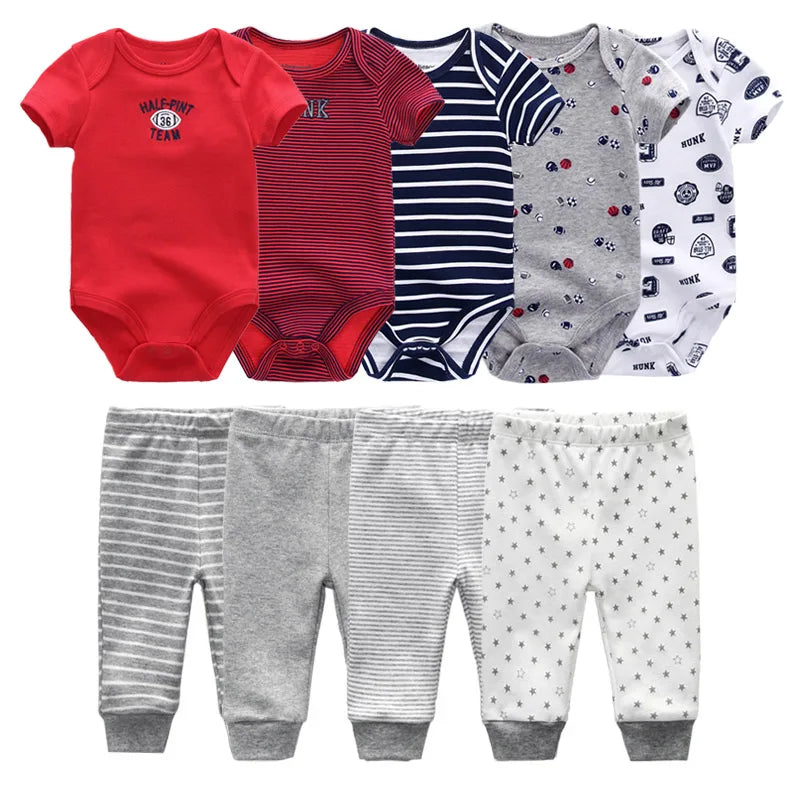Unisex Newborn Bodysuits+Pants