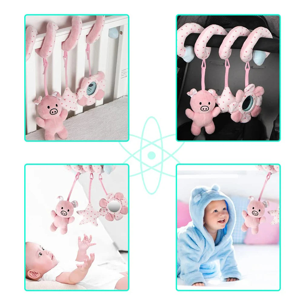 Sensory Baby Plush Rattle Toy