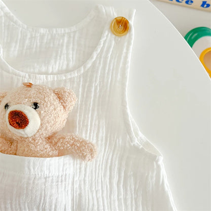 3Pcs Muslin Baby Jumpsuit