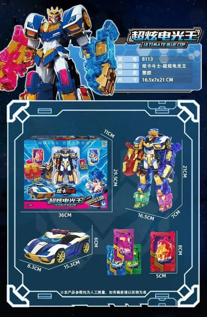 Metal Cardbot Transforming Mecha Robot