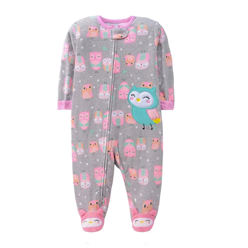 Winter Warm Newborn Romper Pajamas