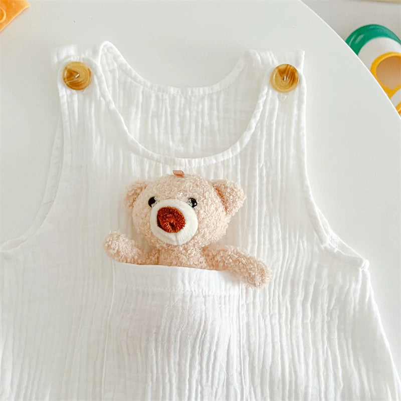 3Pcs Muslin Baby Jumpsuit