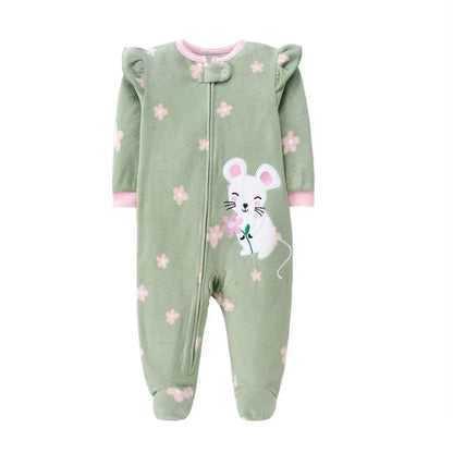 Winter Warm Newborn Romper Pajamas
