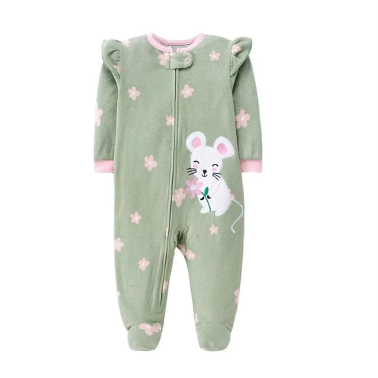 Winter Warm Newborn Romper Pajamas