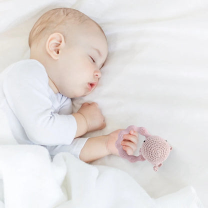 Crochet Animal Bear Rattle Toy