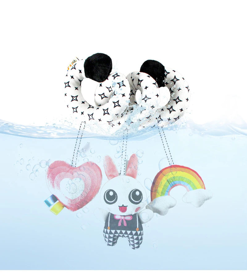 Sensory Baby Plush Rattle Toy