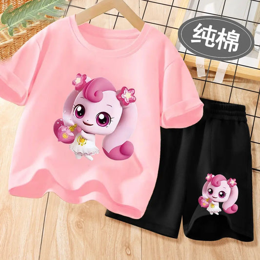 Girls summer t-shirt shorts set