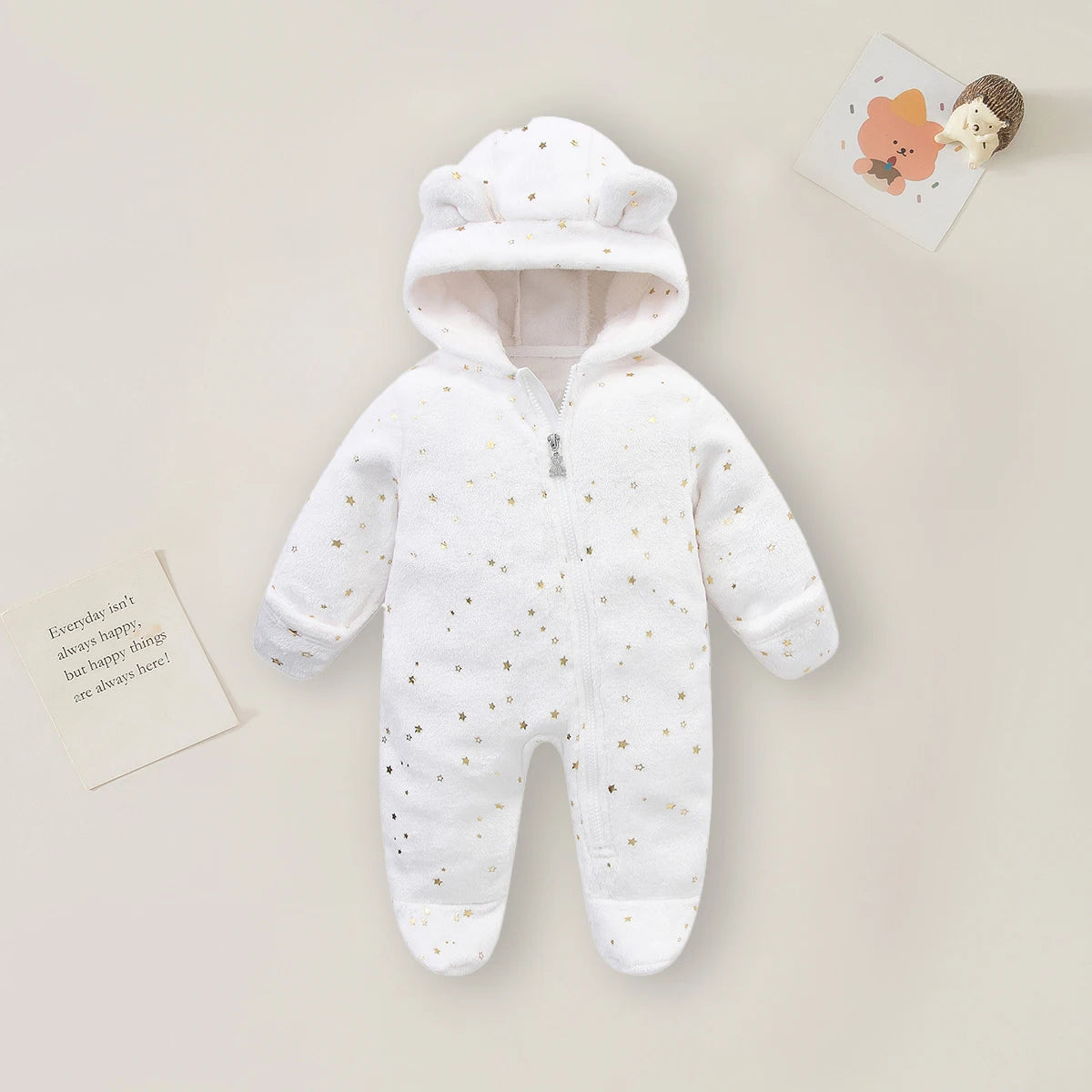 AYNIGIELL 0-12M Cartoon Newborn Bodysuit