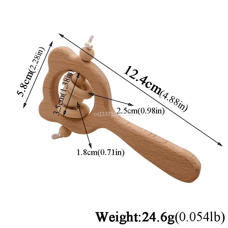 Wood Teether Rabbit Owl