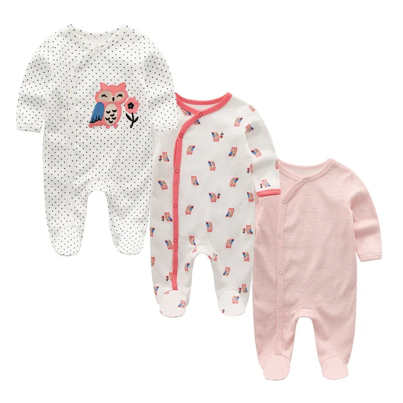 3PCS/Set Autumn Unisex Baby Rompers