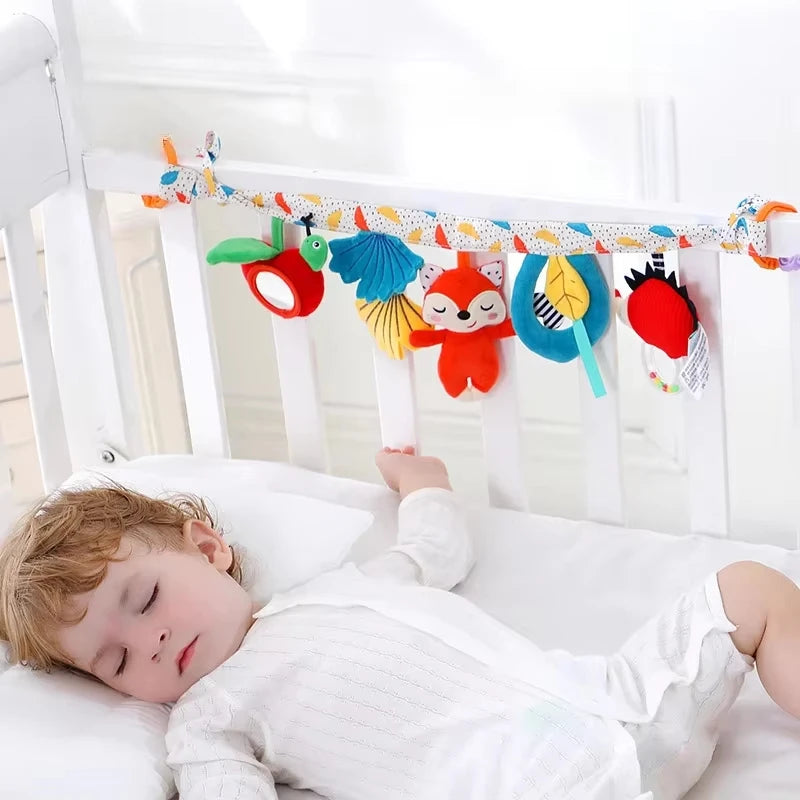 Sensory Baby Plush Rattle Toy