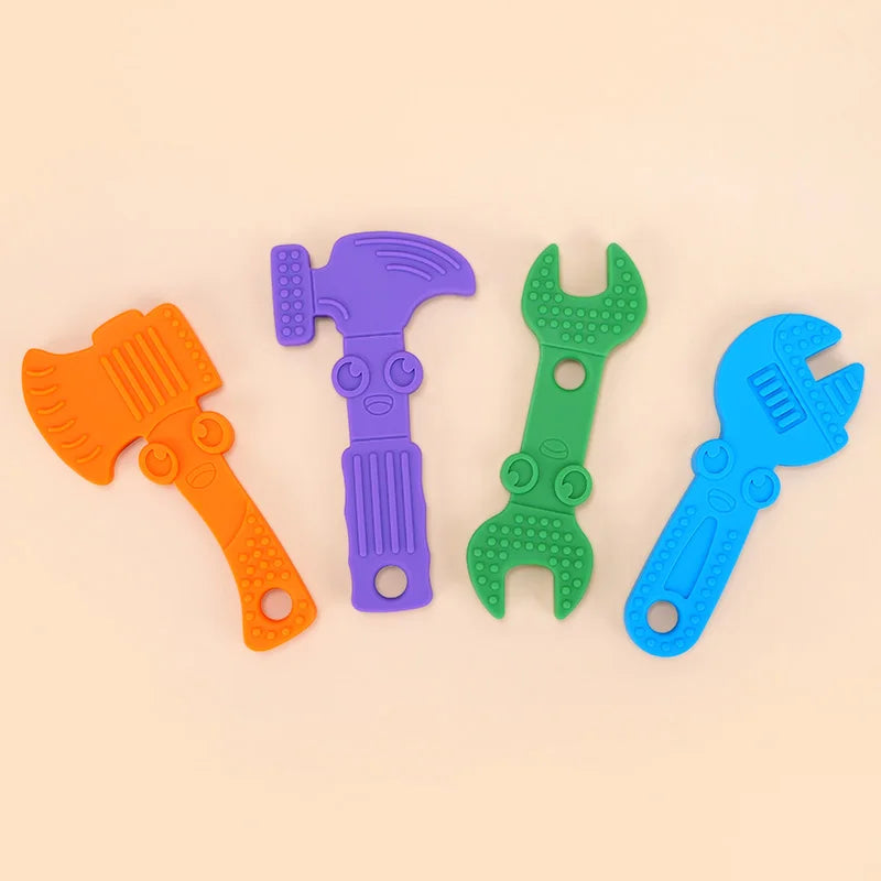 Silicone Teether Wrench Hammer Tools