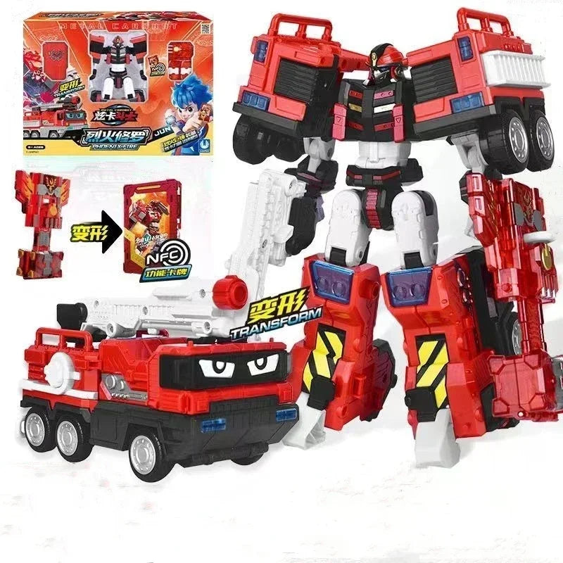 Metal Cardbot Transforming Mecha Robot