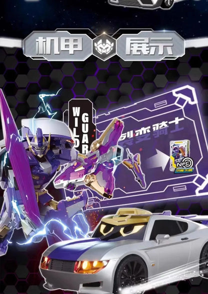 Metal Cardbot Transforming Mecha Robot