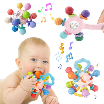 Silicone Baby Rattle Balls