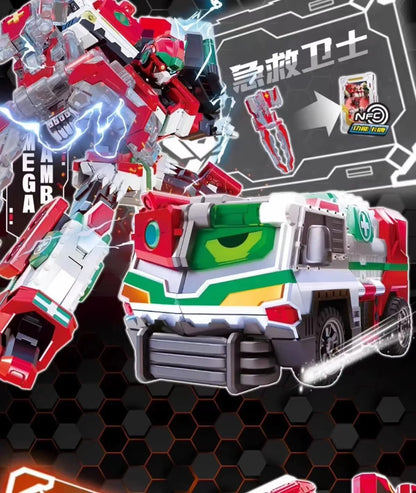 Metal Cardbot Transforming Mecha Robot