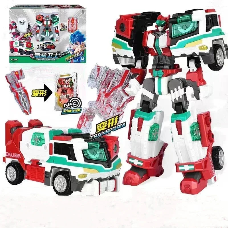 Metal Cardbot Transforming Mecha Robot