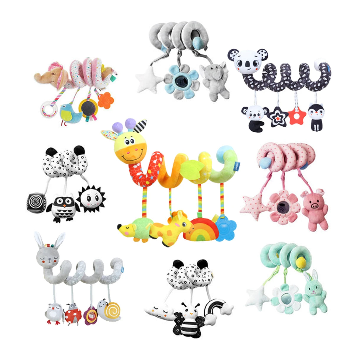 Sensory Baby Plush Rattle Toy